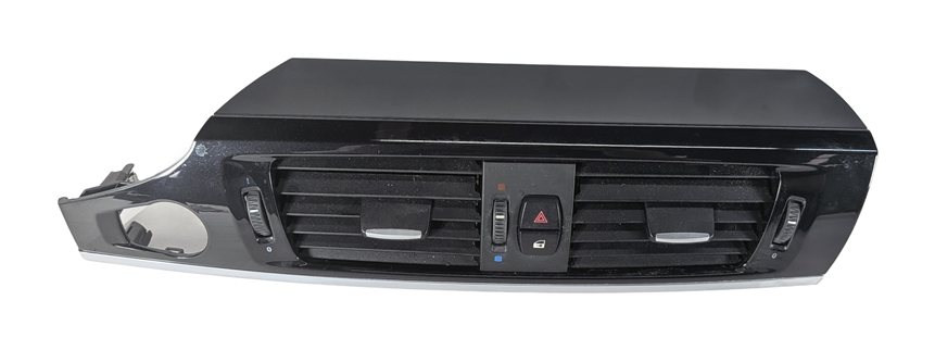 2014 BMW X3 (F25) FRONT CENTER DASH AC VENT w/ HAZARD DOOR LOCK SWITCH (Black)