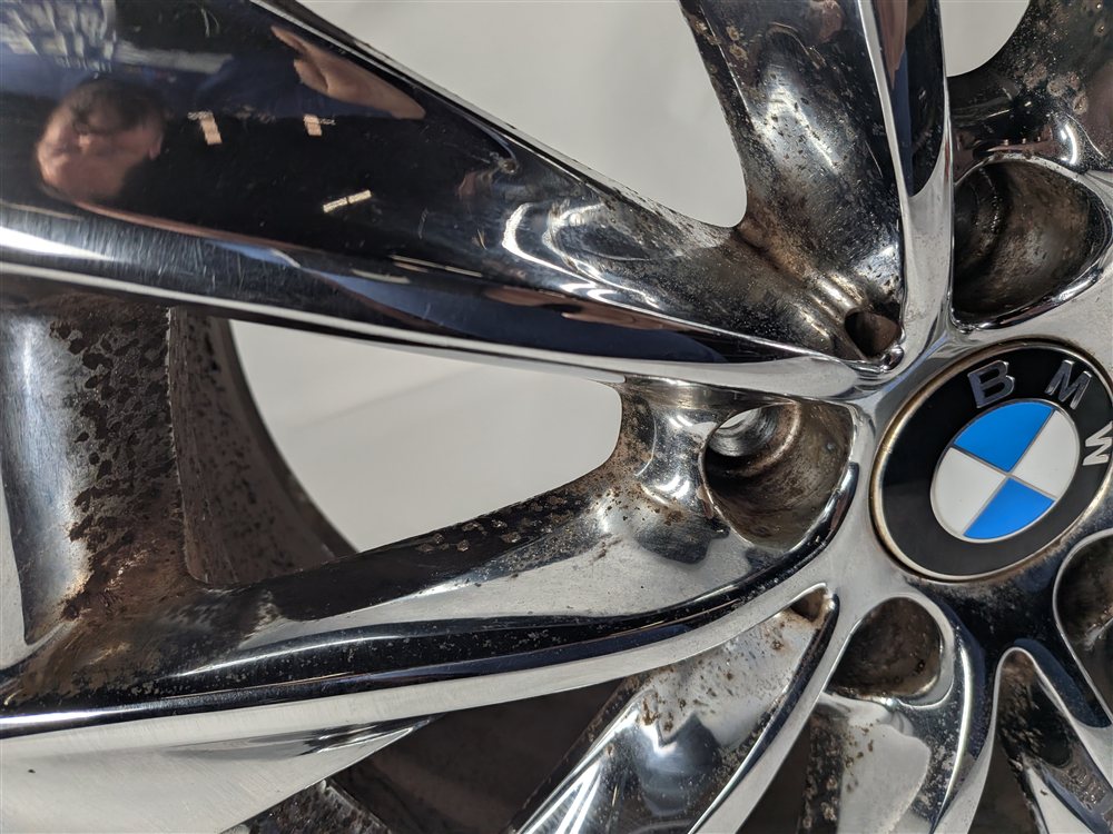 Thumbnail 8: 2011-2017 BMW X3 X4 535i (F25 F26 F10) 18X8 5 SPOKE CHROME ALLOY WHEEL RIM