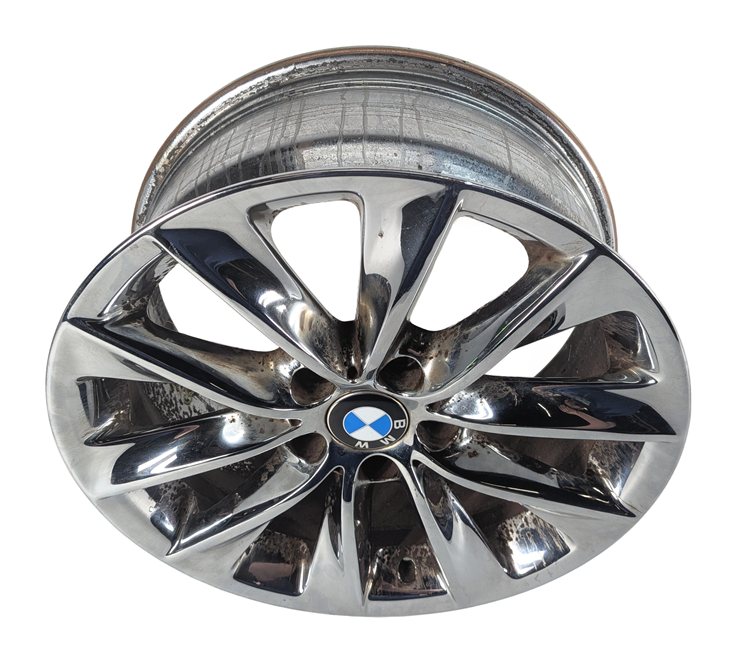 Thumbnail 2: 2011-2017 BMW X3 X4 535i (F25 F26 F10) 18X8 5 SPOKE CHROME ALLOY WHEEL RIM