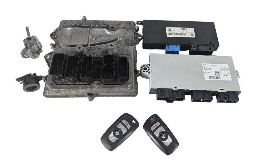 2014 BMW X3 (F25) 3.0L (N55) ENGINE COMPUTER DME CAS4 GATEWAY IGNITION KEY SET