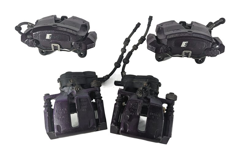 2010-2011 AUDI S4 (B8 8K) FRONT & REAR LEFT & RIGHT BRAKE CALIPER SET 4