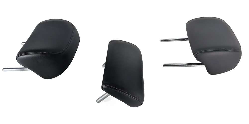 Thumbnail 4: 09-12 AUDI A4 S4 B8 8K REAR LEFT CENTER RIGHT SEAT HEAD REST SET/3 (Red)