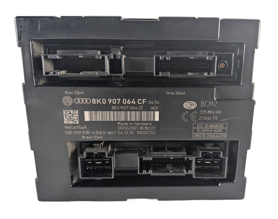 Thumbnail 4: 08-12 AUDI A4 A5 Q5 S4 B8 8K 8T 8R COMFORT CONTROL MODULE CCM BCM2