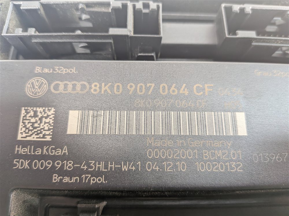 Thumbnail 6: 08-12 AUDI A4 A5 Q5 S4 B8 8K 8T 8R COMFORT CONTROL MODULE CCM BCM2