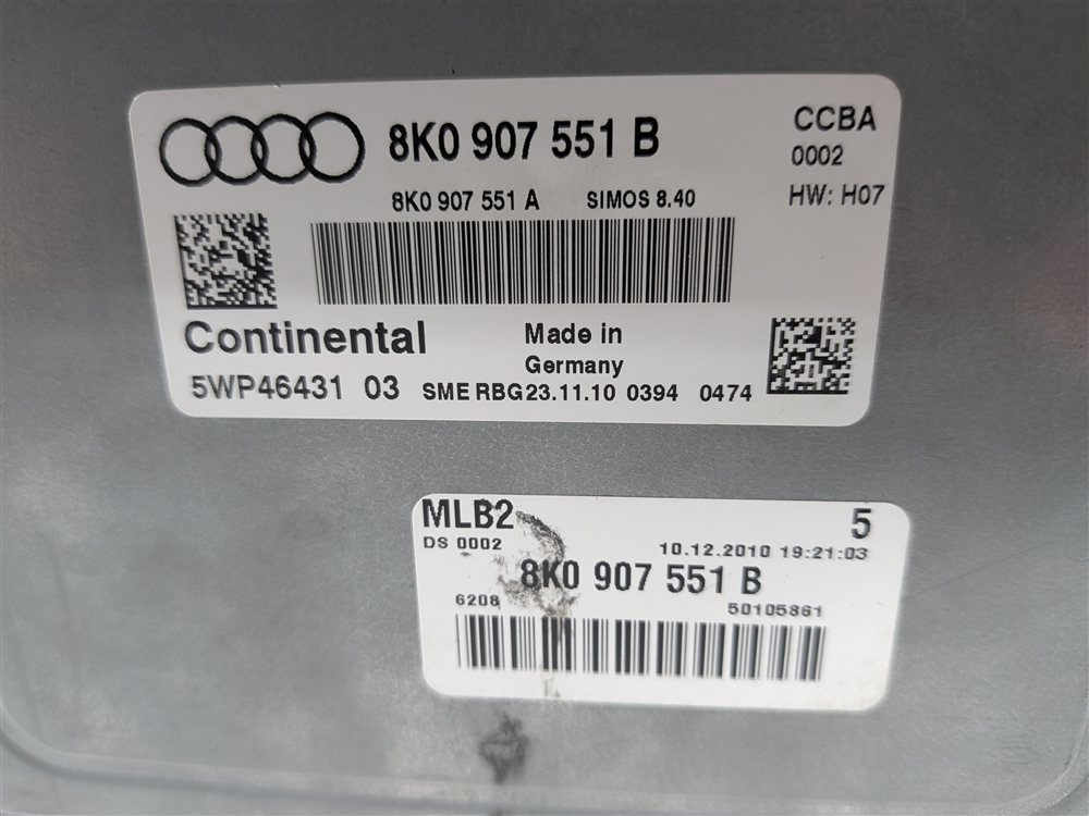 Thumbnail 7: 2011 AUDI S4 S5 (B8) 3.0L SUPERCHARGED (CCBA) ECM ENGINE CONTROL MODULE COMPUTER