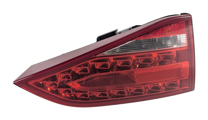 10-12 AUDI A4 S4 (B8 8K) REAR LEFT DRIVER INNER TRUNK TAILLIGHT LIGHT LAMP LED