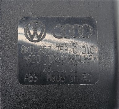 Thumbnail 5: 08-17 AUDI A4 A5 S4 S5 (B8) FRONT RIGHT PASSENGER SEAT SEATBELT BUCKLE (Black)