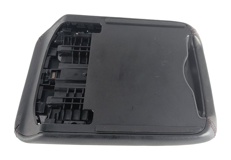 Thumbnail 7: 09-12 AUDI A4 A5 S4 S5 B8 8K 8T CENTER CONSOLE ARMREST LID BLACK w/RED STITCHING