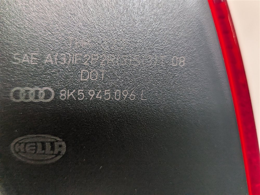 Thumbnail 8: 10-12 AUDI A4 S4 B8 8K REAR RIGHT PASSENGER OUTER TAILLIGHT BRAKE LIGHT LAMP LED