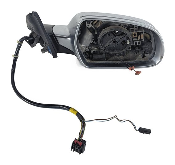10-16 AUDI S4 (B8 8K) RIGHT PASSENGER HEATED DOOR MIRROR (ALUMINUM) & BLINKER