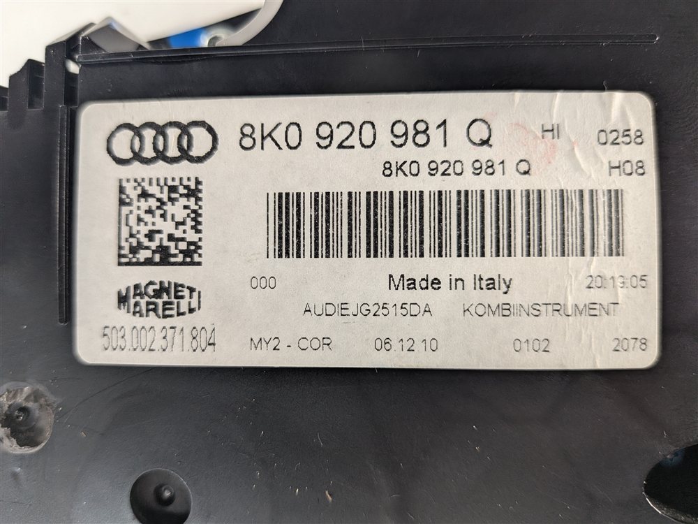 Thumbnail 10: 2011-2012 AUDI S4 (B8 8K) SPEEDOMETER INSTRUMENT GAUGE CLUSTER