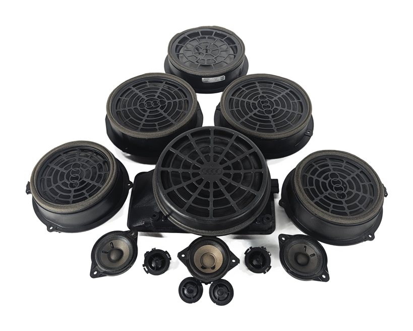2011 AUDI S4 (B8 8K) BANG & OLUFSEN BOSE AUDIO SPEAKER SOUND SYSTEM SET