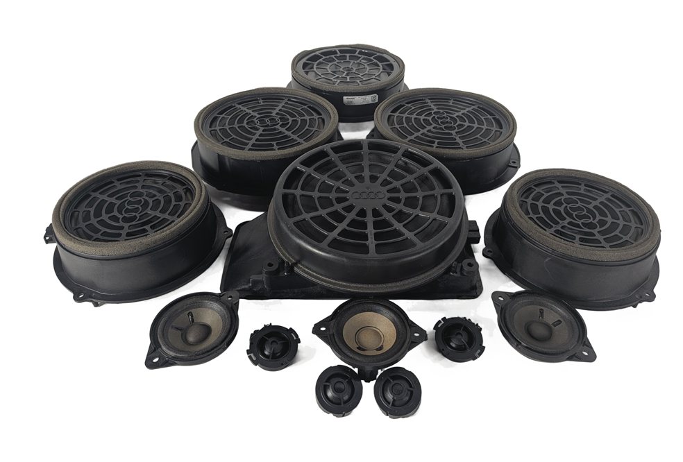 Thumbnail 2: 2011 AUDI S4 (B8 8K) BANG & OLUFSEN BOSE AUDIO SPEAKER SOUND SYSTEM SET