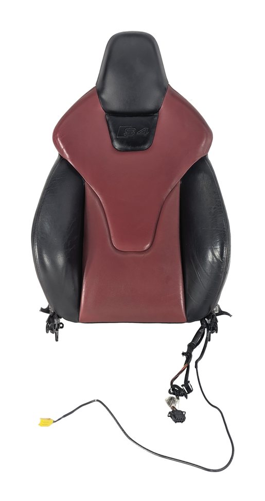 2011 AUDI S4 (B8 8K) FRONT LEFT DRIVER UPPER SEAT BACK CUSHION HEATED (Red)