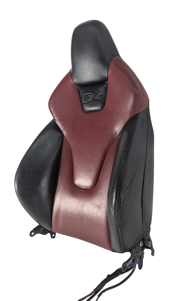Thumbnail 3: 2011 AUDI S4 (B8 8K) FRONT LEFT DRIVER UPPER SEAT BACK CUSHION HEATED (Red)