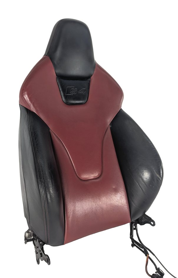 Thumbnail 4: 2011 AUDI S4 (B8 8K) FRONT LEFT DRIVER UPPER SEAT BACK CUSHION HEATED (Red)