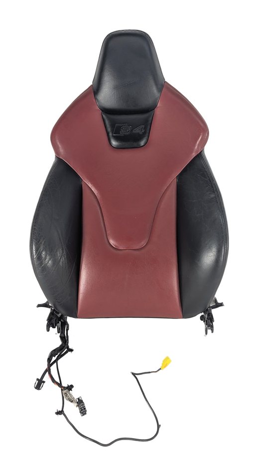 2011 AUDI S4 (B8 8K) FRONT RIGHT PASSENGER UPPER SEAT BACK CUSHION HEATED (Red)