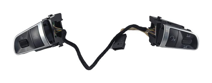 2011 AUDI S4 (B8 8K) STEERING WHEEL MULTIFUNCTION SWITCH LEFT/RIGHT SET/2