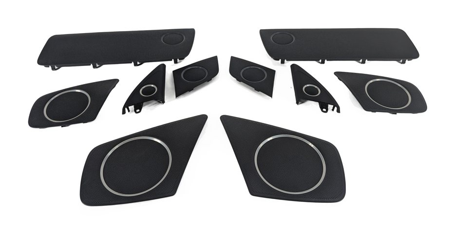 2011 AUDI S4 (B8 8K) BANG & OLUFSEN B&O AUDIO SPEAKER GRILLE COVER SET/10