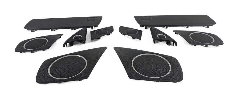 Thumbnail 2: 2011 AUDI S4 (B8 8K) BANG & OLUFSEN B&O AUDIO SPEAKER GRILLE COVER SET/10