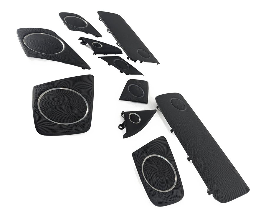 Thumbnail 3: 2011 AUDI S4 (B8 8K) BANG & OLUFSEN B&O AUDIO SPEAKER GRILLE COVER SET/10