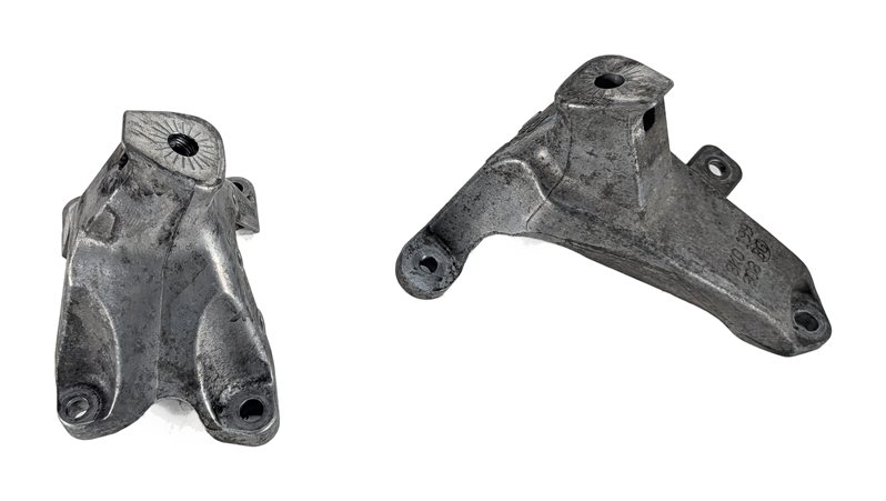 Thumbnail 2: 2011 AUDI S4 (B8 8K) 3.0L CCBA LEFT & RIGHT ENGINE MOTOR MOUNT BRACKET SET/2