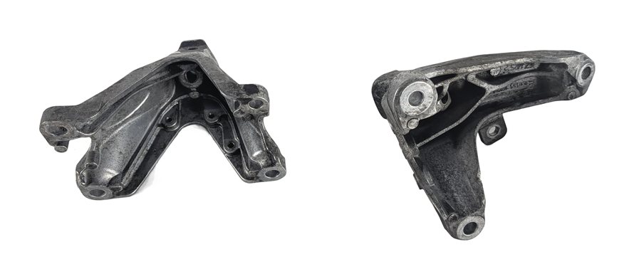 Thumbnail 5: 2011 AUDI S4 (B8 8K) 3.0L CCBA LEFT & RIGHT ENGINE MOTOR MOUNT BRACKET SET/2