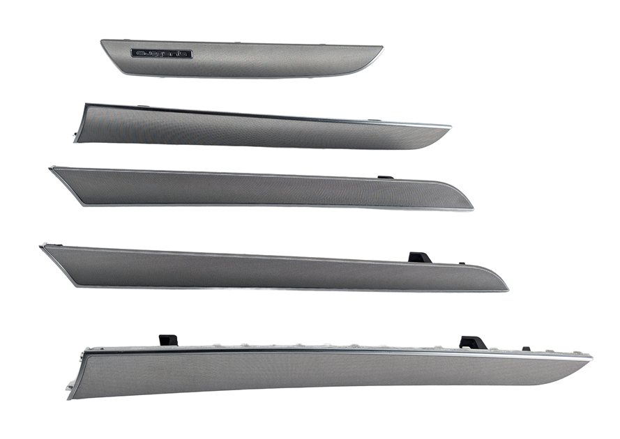 2011 AUDI S4 (B8 8K) INTERIOR DASH DOOR TRIM INSERT SET/5 (Stainless)