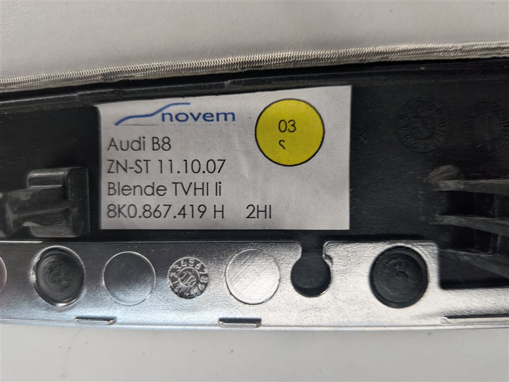 Thumbnail 14: 2011 AUDI S4 (B8 8K) INTERIOR DASH DOOR TRIM INSERT SET/5 (Stainless)
