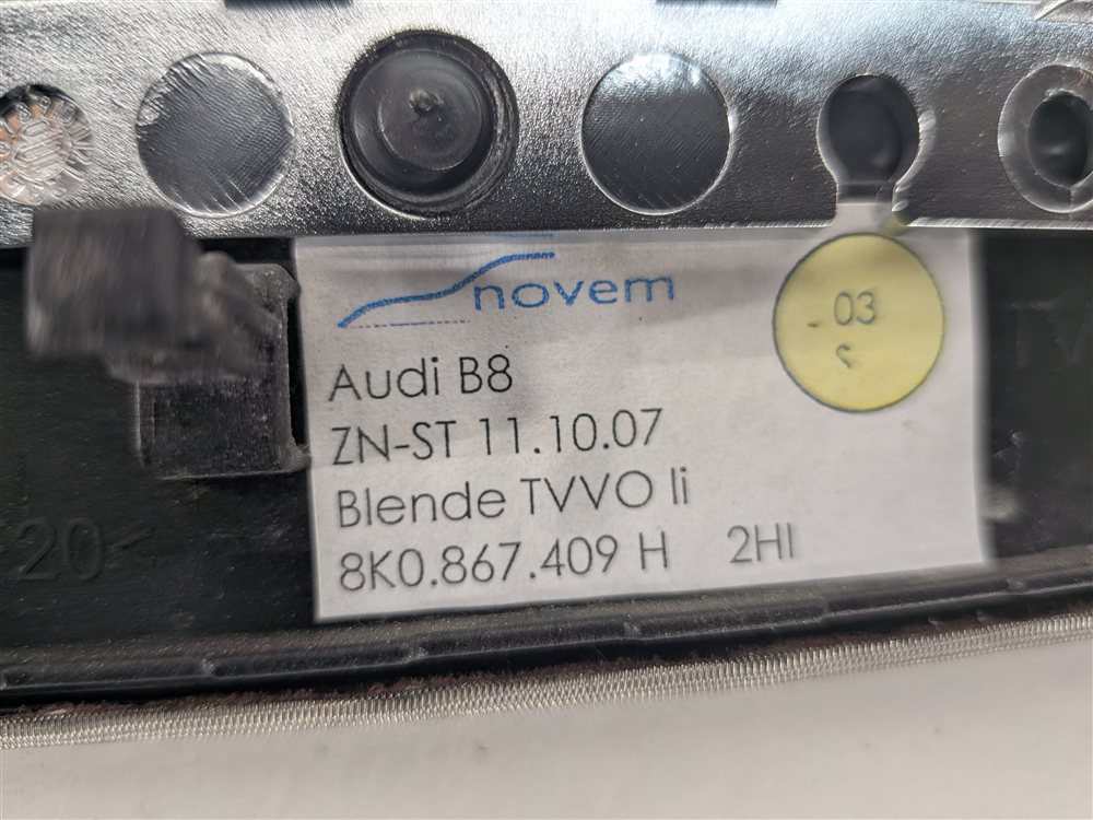 Thumbnail 16: 2011 AUDI S4 (B8 8K) INTERIOR DASH DOOR TRIM INSERT SET/5 (Stainless)