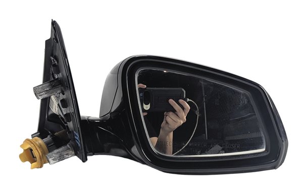 Thumbnail 3: 14-16 BMW 528i 535i 550i F10 RIGHT PASSENGER MIRROR w/CAMERA PFOLD (Black)