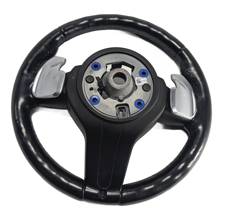 Thumbnail 4: 14-16 BMW 535D F10 M SPORT HEATED STEERING WHEEL w/SHIFT PADDLES (Black)