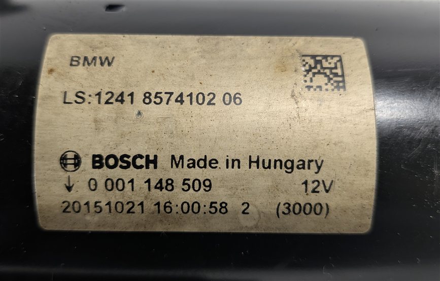 Thumbnail 8: 14-18 BMW 328D 535D 740D (F01 F02 F10 F30) 3.0L DIESEL ENGINE STARTER MOTOR