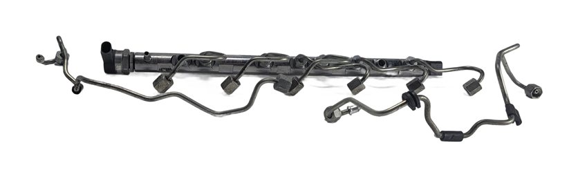 Thumbnail 2: 2016 BMW 535D F10 3.0L N57 ENGINE FUEL INJECTION RAIL LINES PRESSURE SENSOR