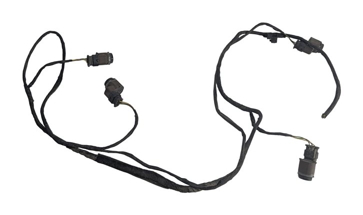 Thumbnail 3: 2016 BMW 535D F10 BUMPER PARK ASSIST PDC SENSOR SET w/WIRING HARNESS (Black)