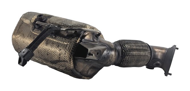 Thumbnail 2: 2016 BMW 535D F10 3.0L N57 DIESEL PARTICULATE FILTER DPF w/FLEX PIPE SENSORS