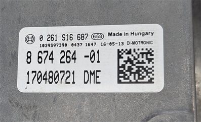 Thumbnail 4: 2016-2018 BMW X1 X2 (F39 F48) MINI COOPER CLUBMAN 2.0L DME BCM MODULE KEY SET