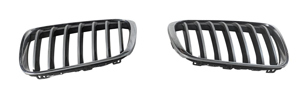 2016-2019 BMW X1 (F48) FRONT LEFT & RIGHT HOOD KIDNEY VENT GRILLE TRIM SET-2