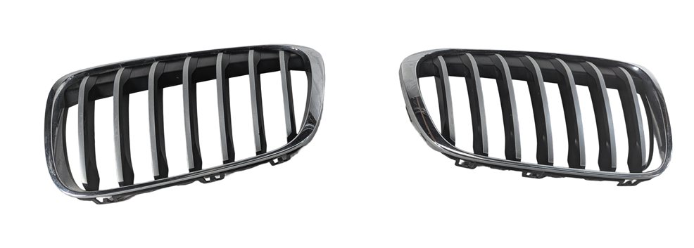 Thumbnail 2: 2016-2019 BMW X1 (F48) FRONT LEFT & RIGHT HOOD KIDNEY VENT GRILLE TRIM SET-2