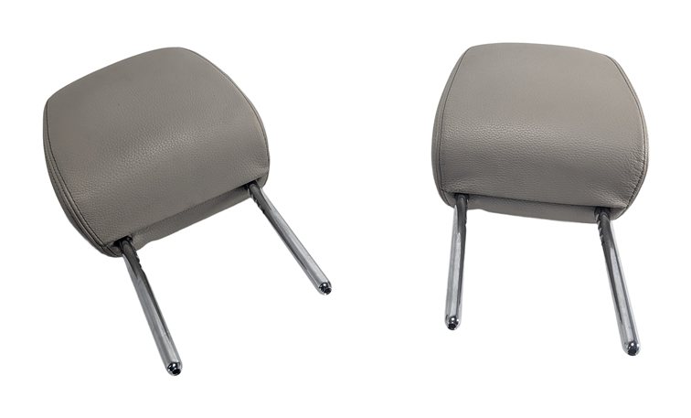 Thumbnail 2: 2016-2023 BMW X1 X2 (F48 F39) FRONT LEATHER SEAT HEADREST SET/2 (Oyster)