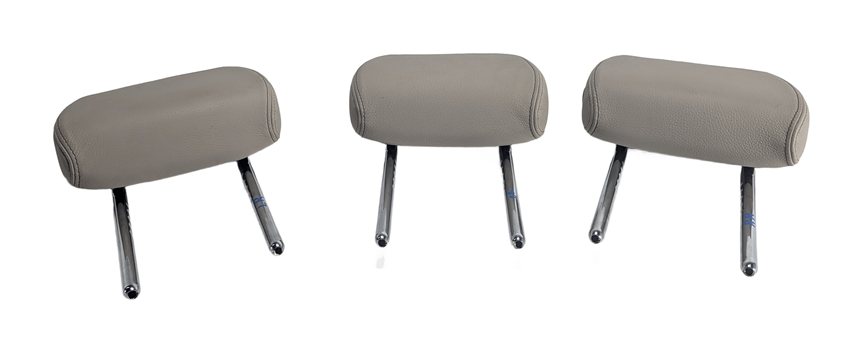 2016-2023 BMW X1 X2 (F48 F39) REAR SEAT HEADREST HEAD REST LEATHER SET/3(Oyster)