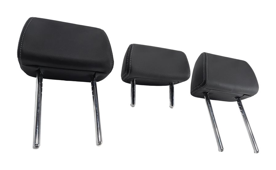 2011-2017 BMW X3 (F25) REAR SEAT HEADREST HEAD REST LEATHER SET/3 (Black)