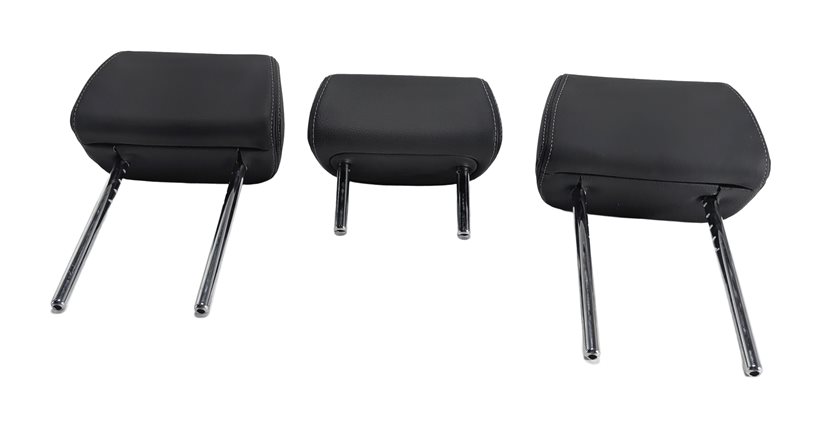 Thumbnail 2: 2011-2017 BMW X3 (F25) REAR SEAT HEADREST HEAD REST LEATHER SET/3 (Black)