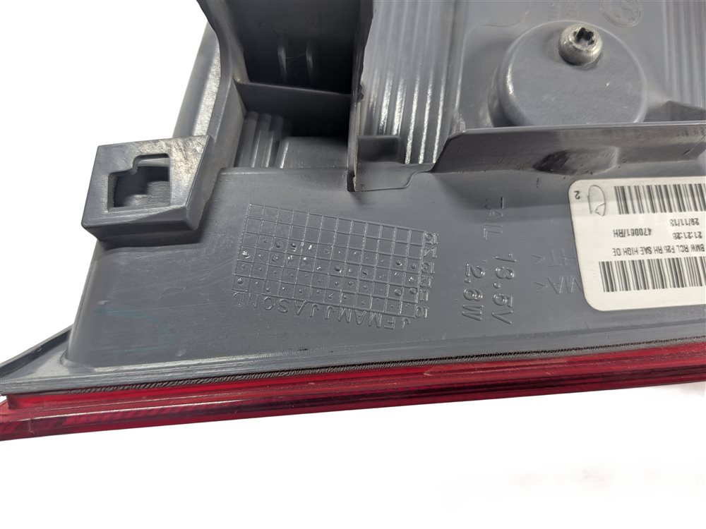 Thumbnail 8: 11-17 BMW X3 (F25) RIGHT PASSENGER OUTER INCANDESCENT TAILLIGHT LAMP (OPT 522)