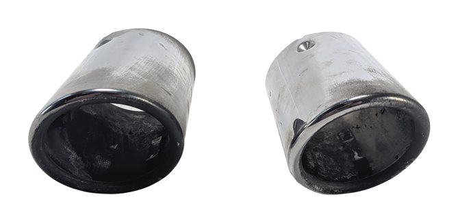 Thumbnail 2: 14-16 BMW X3 X4 (F25) 3.0L (N55) ENGINE MUFFLER EXHAUST PIPE TIP SET/2 (CHROME)