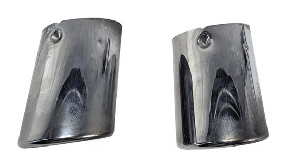 Thumbnail 3: 14-16 BMW X3 X4 (F25) 3.0L (N55) ENGINE MUFFLER EXHAUST PIPE TIP SET/2 (CHROME)
