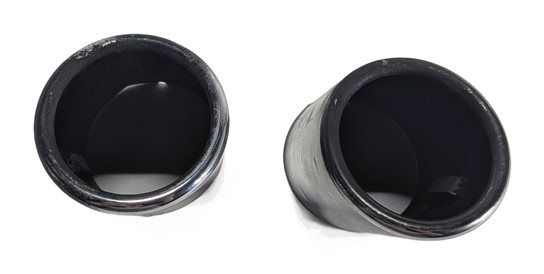 Thumbnail 5: 14-16 BMW X3 X4 (F25) 3.0L (N55) ENGINE MUFFLER EXHAUST PIPE TIP SET/2 (CHROME)