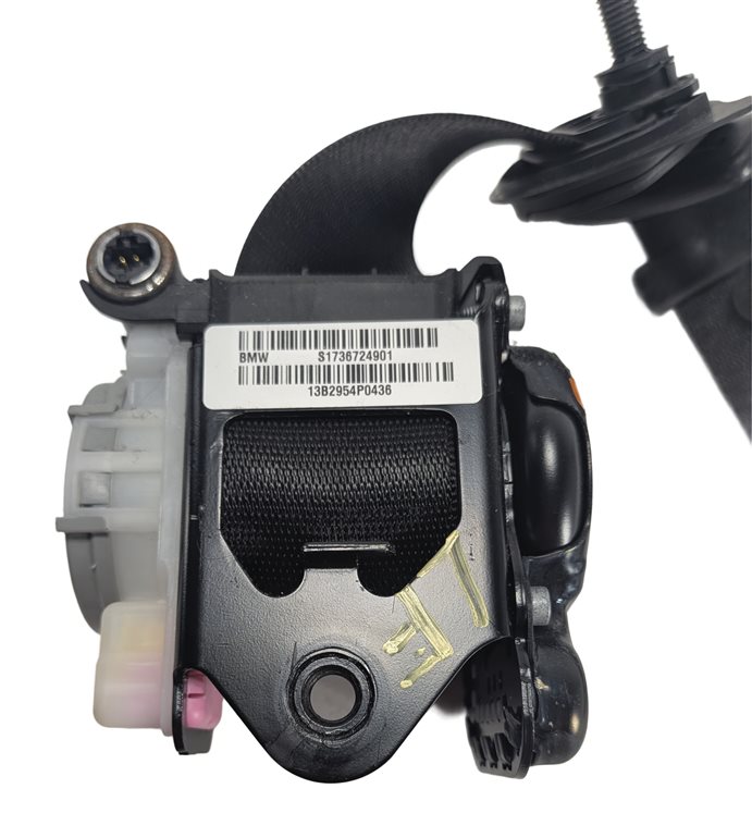Thumbnail 5: 11-18 BMW X3 X4 (F25 F26) FRONT LEFT DRIVER SEATBELT BUCKLE RETRACTOR (Black)