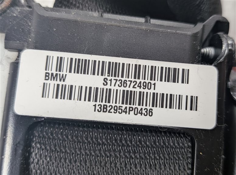 Thumbnail 8: 11-18 BMW X3 X4 (F25 F26) FRONT LEFT DRIVER SEATBELT BUCKLE RETRACTOR (Black)