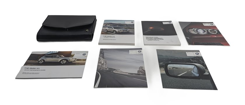 Thumbnail 2: 2014 BMW X3 (F25) 3.0L OWNER'S MANUAL BOOKLET HANDBOOK SET w/ LEATHER CASE